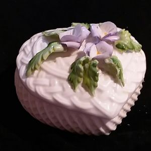 Heart and Flowers Jewelry Box